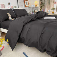 Duvet Cover – Cotton Plain – Ink Black