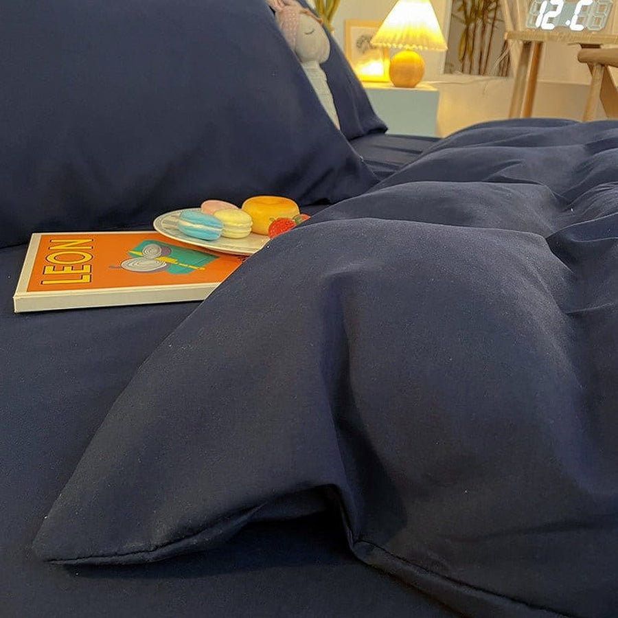 Duvet Cover – Cotton Plain – Midnight Navy