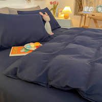 Duvet Cover – Cotton Plain – Midnight Navy