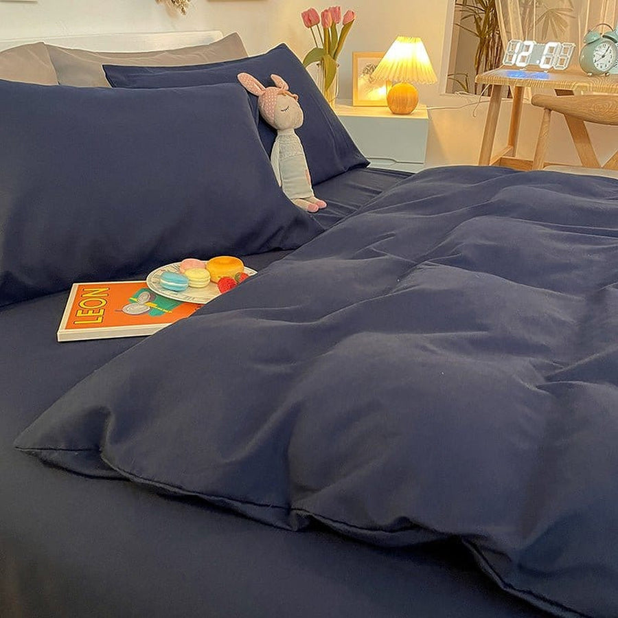 Duvet Cover – Cotton Plain – Midnight Navy
