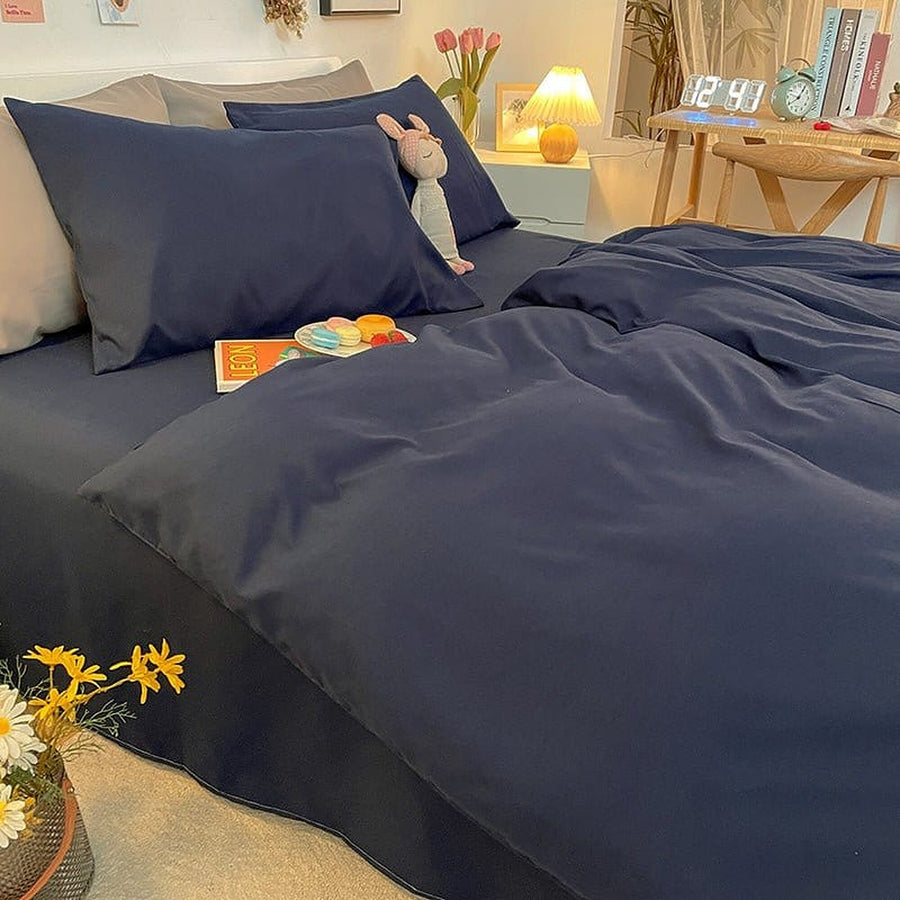Duvet Cover – Cotton Plain – Midnight Navy