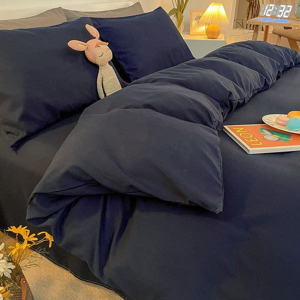 Duvet Cover – Cotton Plain – Midnight Navy