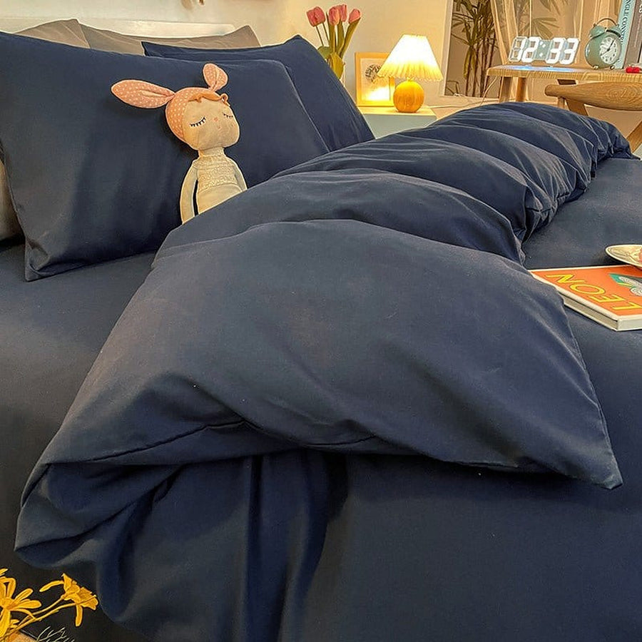 Duvet Cover – Cotton Plain – Midnight Navy