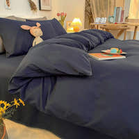 Duvet Cover – Cotton Plain – Midnight Navy