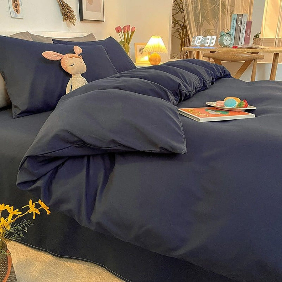 Duvet Cover – Cotton Plain – Midnight Navy
