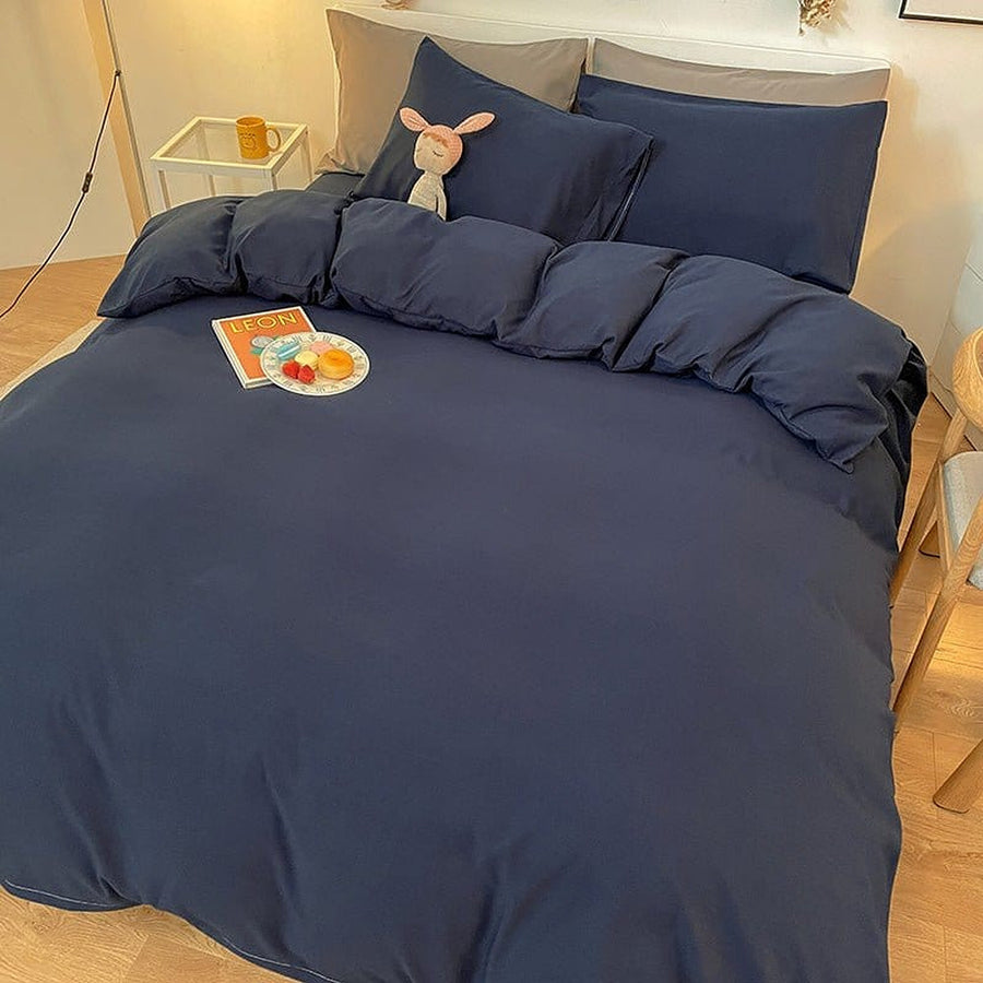 Duvet Cover – Cotton Plain – Midnight Navy