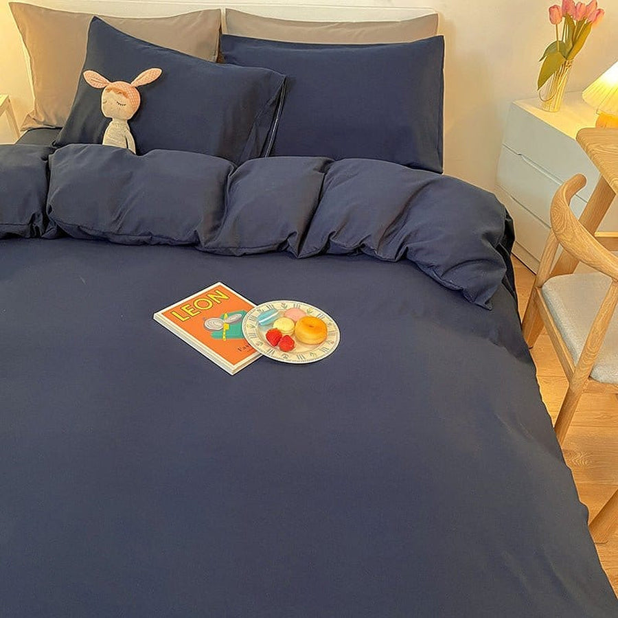 Duvet Cover – Cotton Plain – Midnight Navy