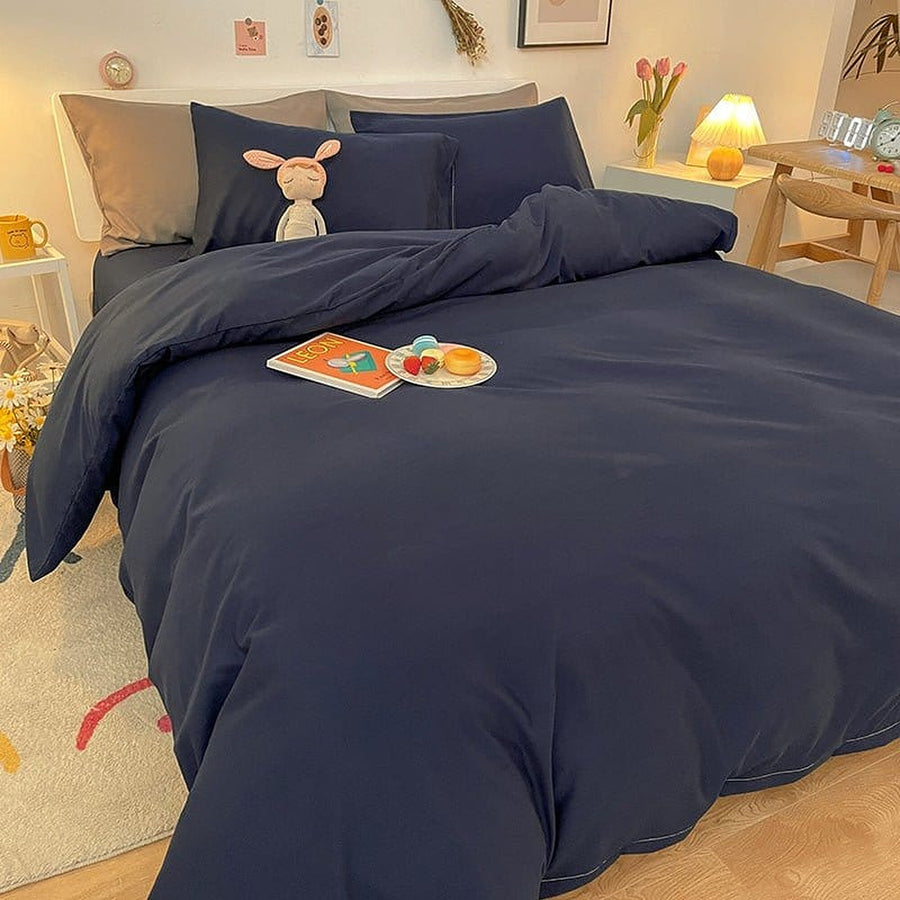 Duvet Cover – Cotton Plain – Midnight Navy