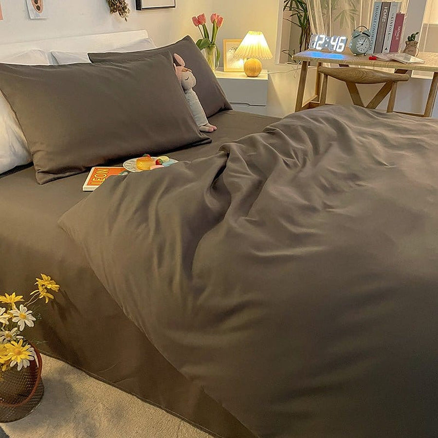Duvet Cover – Cotton Plain – Charcoal
