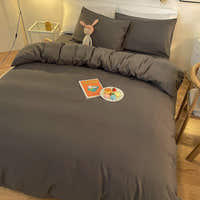 Duvet Cover – Cotton Plain – Charcoal