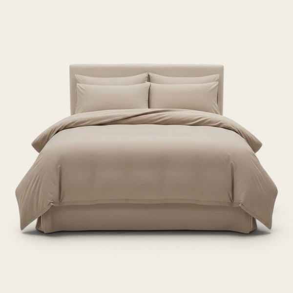 Bedding Set – Cotton Plain – Caramel