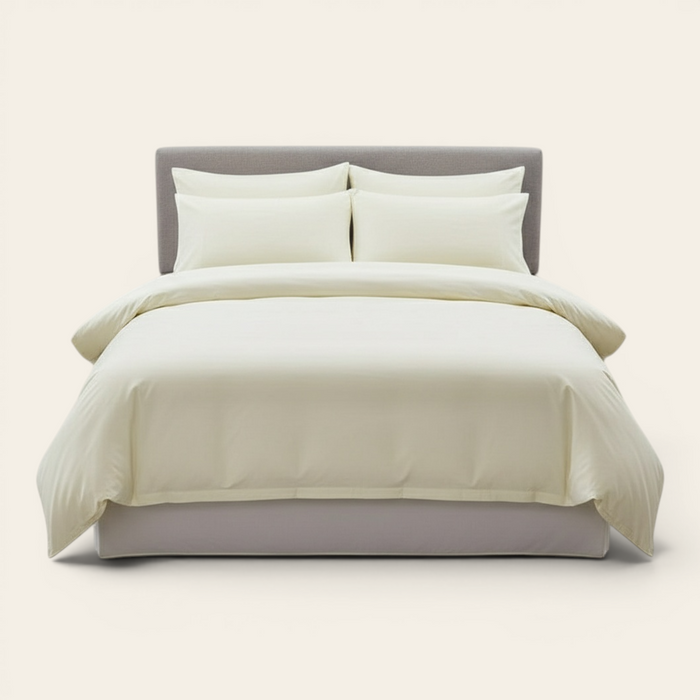 Bedding Set – Cotton Plain – Ivory Cream