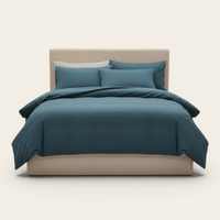 Bedding Set – Cotton Plain – Stormy Blue