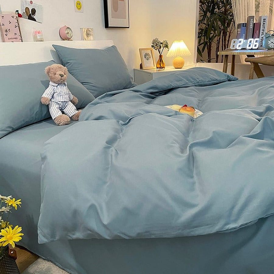 Duvet Cover – Cotton Plain – Sky Mist