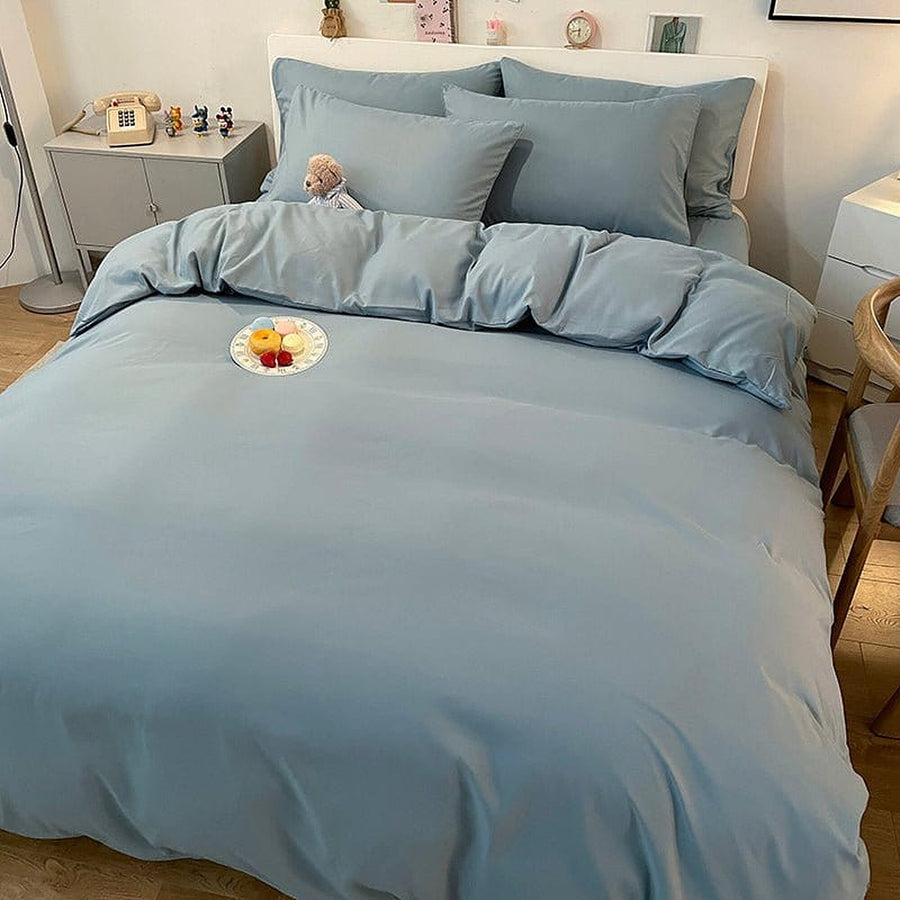 Duvet Cover – Cotton Plain – Sky Mist