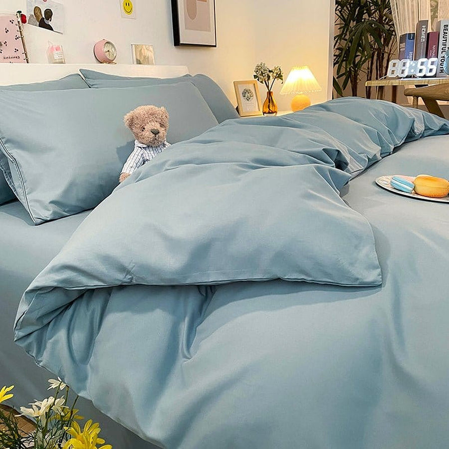 Duvet Cover – Cotton Plain – Sky Mist