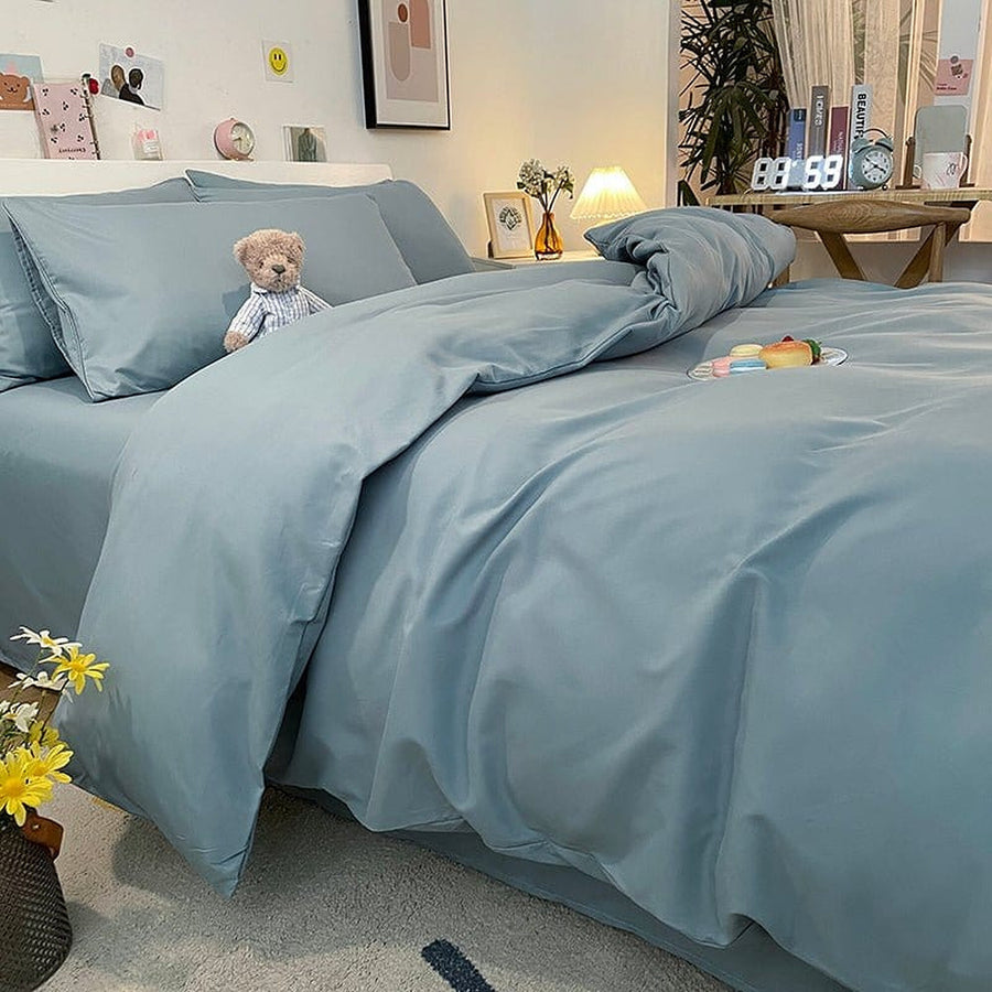 Duvet Cover – Cotton Plain – Sky Mist