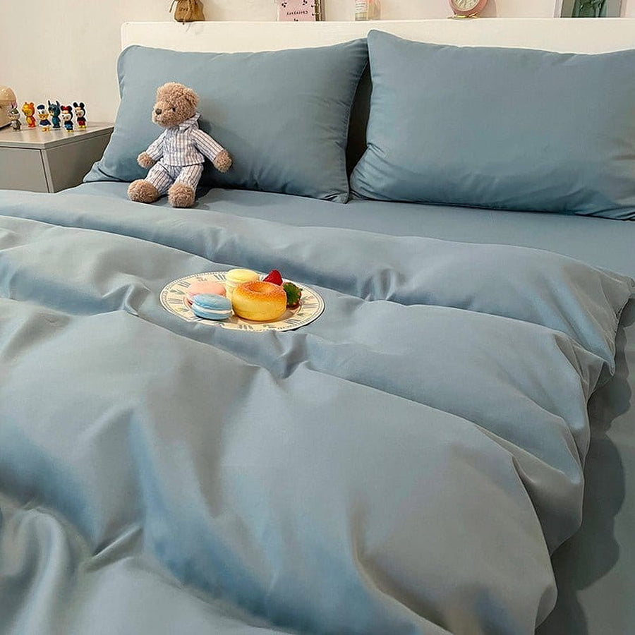 Duvet Cover – Cotton Plain – Sky Mist