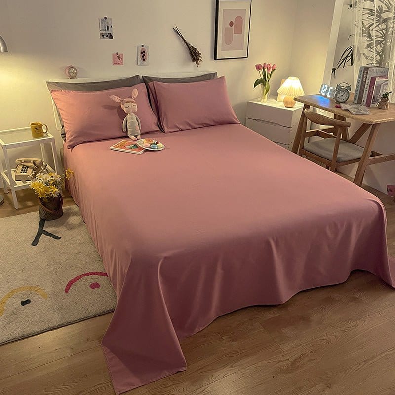 Fitted Sheet – Cotton Plain – Soft Blush
