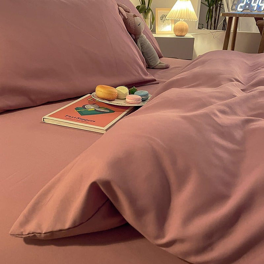 Duvet Cover – Cotton Plain – Soft Blush