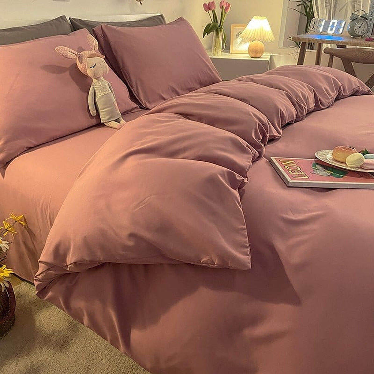 Duvet Cover – Cotton Plain – Soft Blush