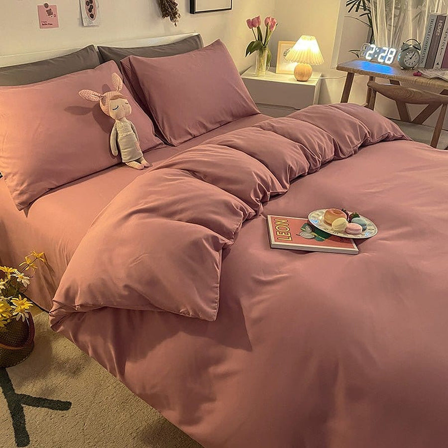 Duvet Cover – Cotton Plain – Soft Blush