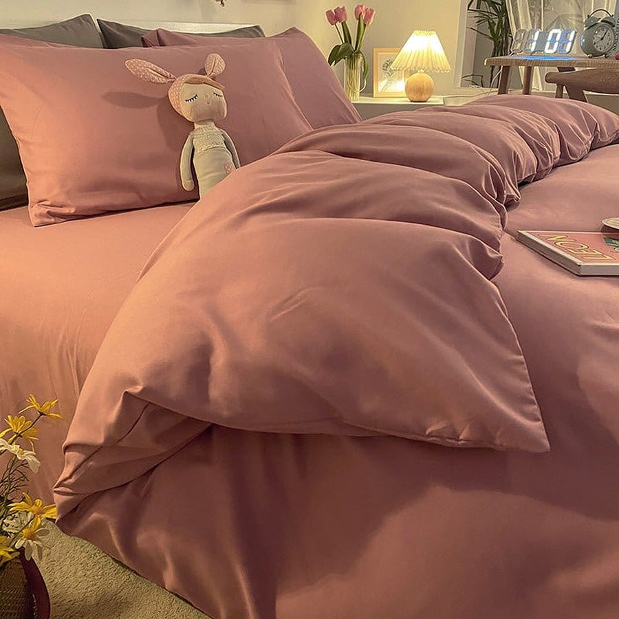 Duvet Cover – Cotton Plain – Soft Blush