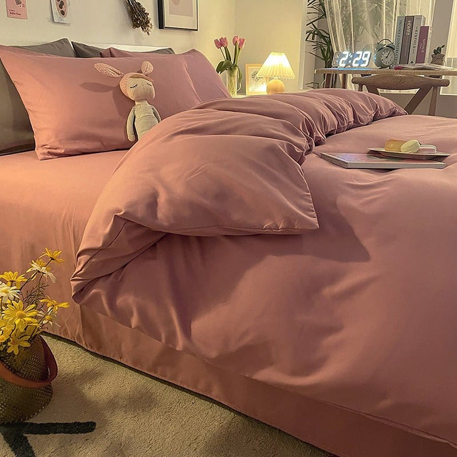 Duvet Cover – Cotton Plain – Soft Blush