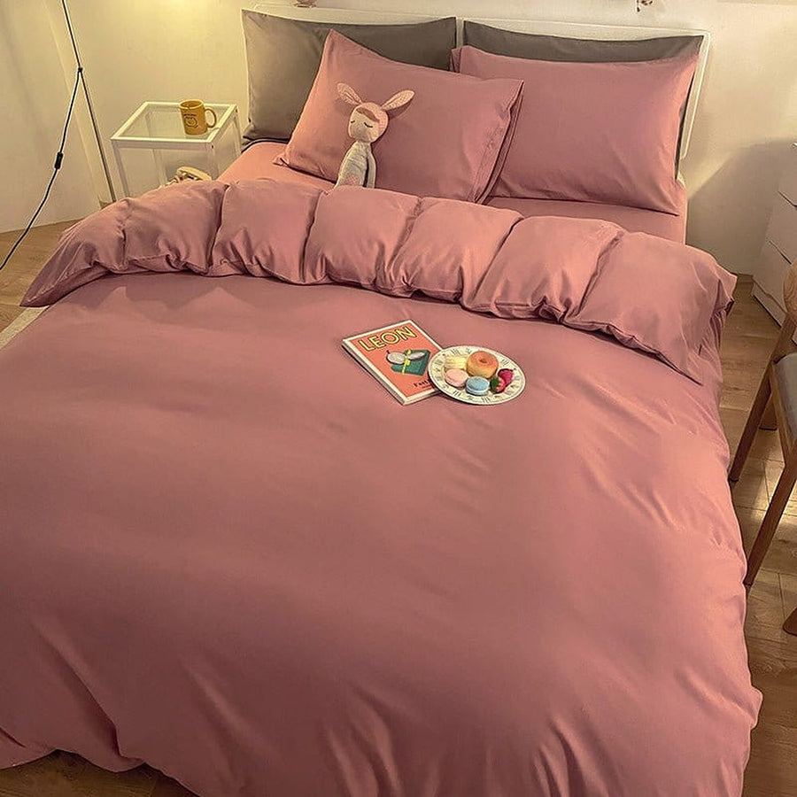 Duvet Cover – Cotton Plain – Soft Blush