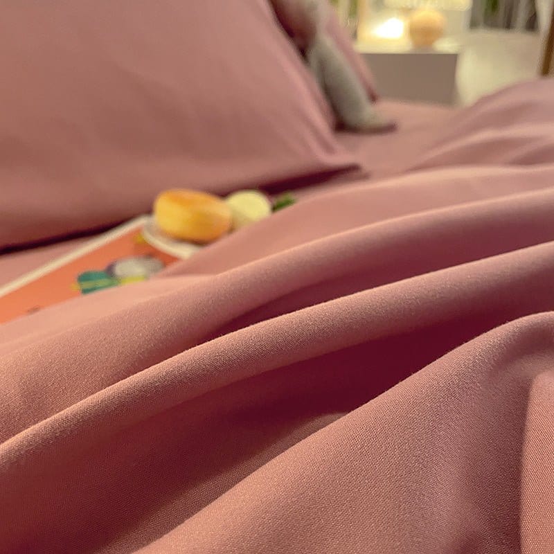 Fitted Sheet – Cotton Plain – Soft Blush