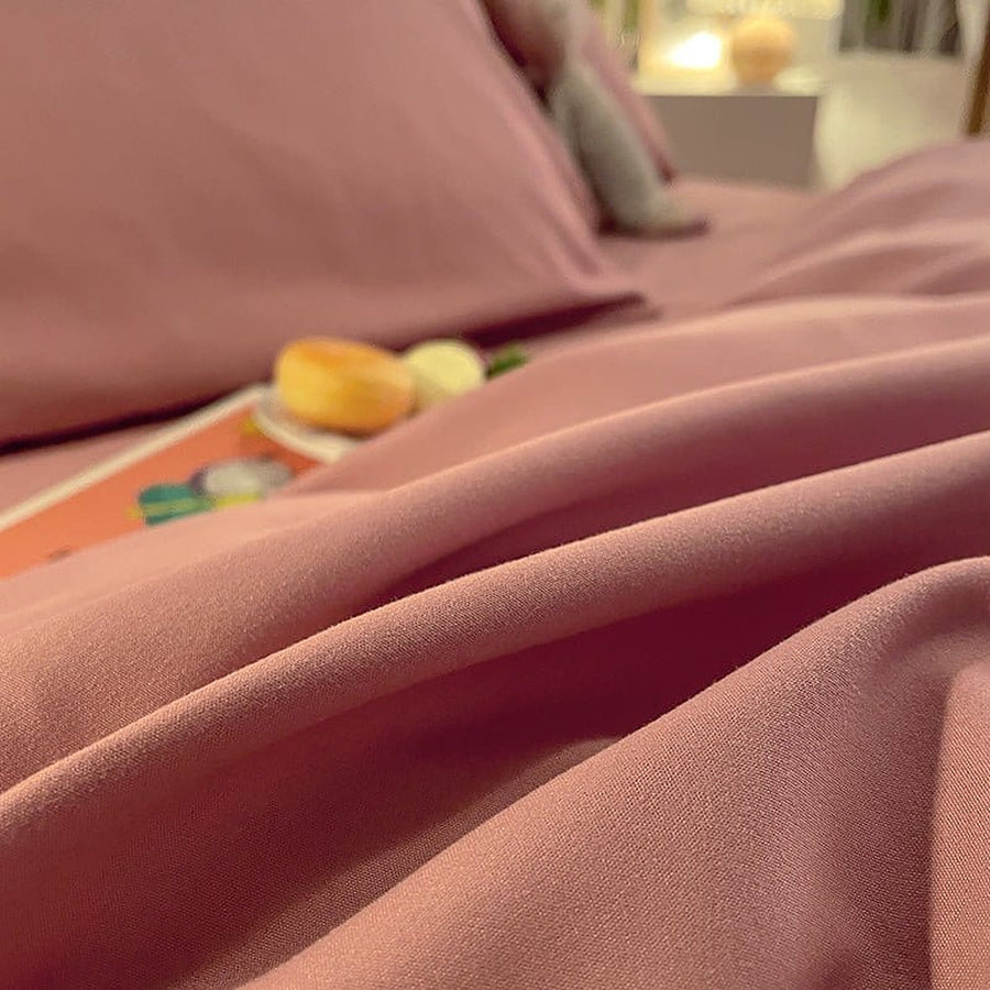 Fitted Sheet – Cotton Plain – Soft Blush