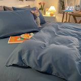 Duvet Cover – Cotton Plain – Stormy Blue