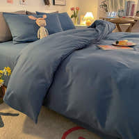 Duvet Cover – Cotton Plain – Stormy Blue