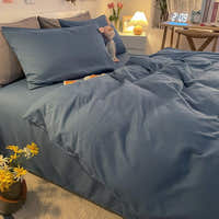 Duvet Cover – Cotton Plain – Stormy Blue