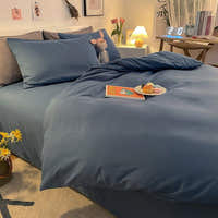 Duvet Cover – Cotton Plain – Stormy Blue