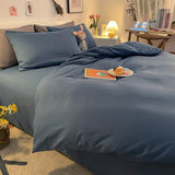 Duvet Cover – Cotton Plain – Stormy Blue
