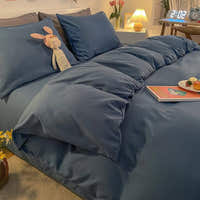 Duvet Cover – Cotton Plain – Stormy Blue