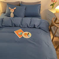 Duvet Cover – Cotton Plain – Stormy Blue