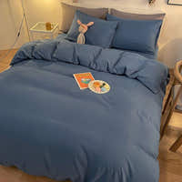 Duvet Cover – Cotton Plain – Stormy Blue