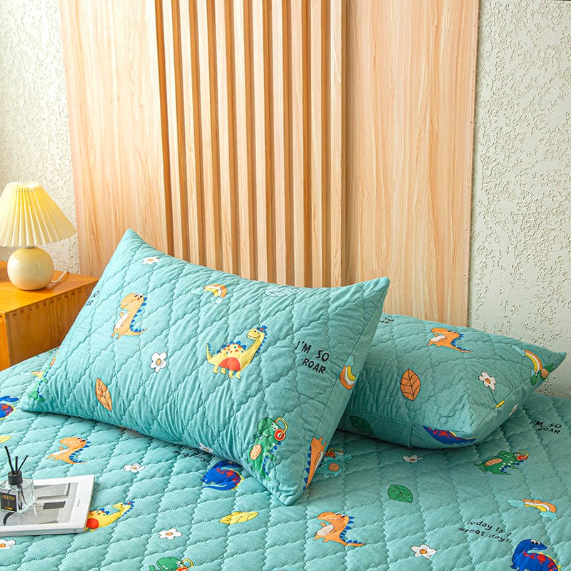 Fitted Sheet – Dinosaur Print – Mint