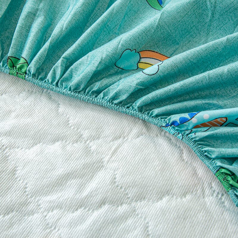 Fitted Sheet – Dinosaur Print – Mint