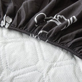 Fitted Sheet – Doggy Print – Ink Black