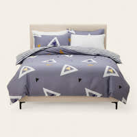 Bedding Set – Geometric Triangle – Lavender Mist