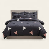Bedding Set – Geometric Triangle – Midnight Navy