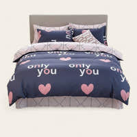 Bedding Set – Only You Print – Midnight Navy