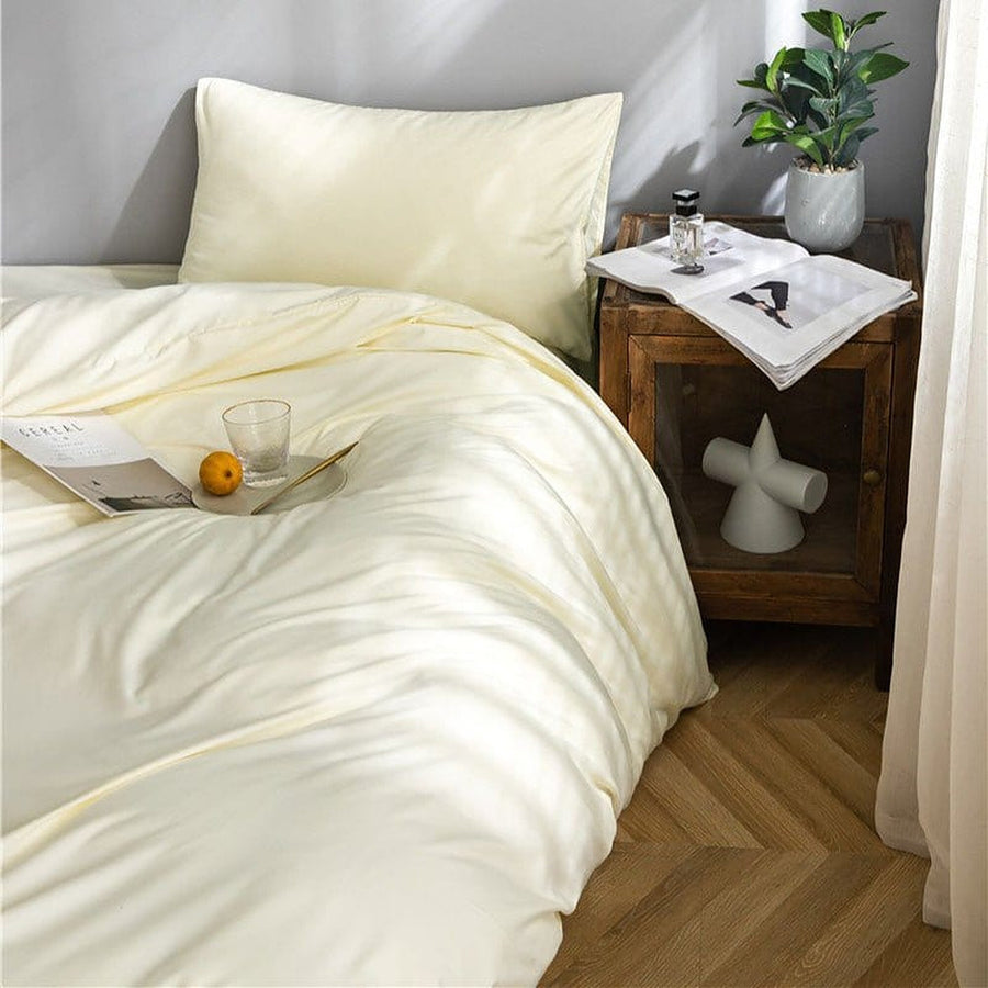 Bedding Set – Cotton Plain – Ivory Cream
