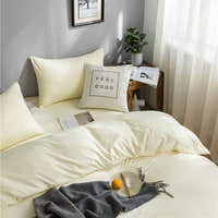 Bedding Set – Cotton Plain – Ivory Cream