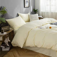 Bedding Set – Cotton Plain – Ivory Cream