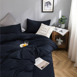 Bedding Set – Cotton Plain – Midnight Navy