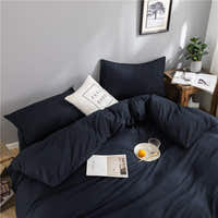 Bedding Set – Cotton Plain – Midnight Navy